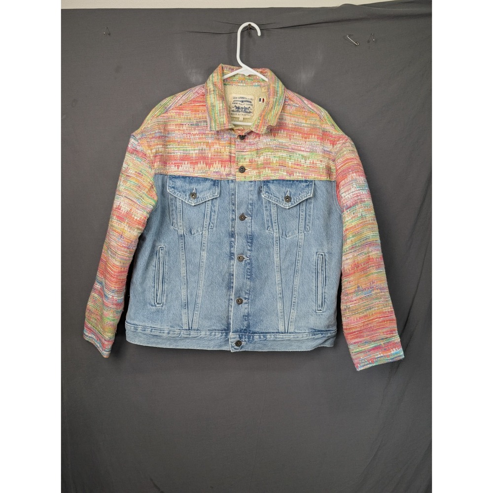 Levi's Made & Crafted Ski Bunny Trucker Jacket Denim Sherpa Lined L